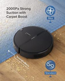 img 2 attached to Roborock E4 Robot Vacuum Cleaner with Strong 2000Pa Suction and 200min Runtime - Ideal for Larger Homes and Pet Owners, Includes APP Total Control and Works with Alexa