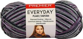 img 1 attached to 🔮 Everyday Purple Grey Plaid Premier Yarns