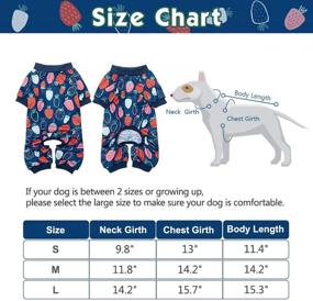 img 2 attached to 🍓 Soft Dog Pajamas - Adorable Jumpsuit with Fruit Pattern for Small and Medium Dogs - Strawberry