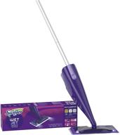 🧹 swiffer wetjet hardwood and floor spray mop cleaner starter kit: power mop, 10 pads, cleaning solution, batteries included logo