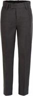 rgm boys' flat front dress pants - top-choice boys' clothing on pants logo