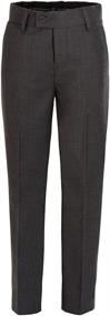 img 4 attached to RGM Boys' Flat Front Dress Pants - Top-Choice Boys' Clothing on Pants