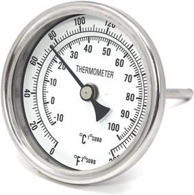 img 4 attached to 🌡️ Accurate Home Brewing with Concord's 3" Stainless Steel Thermometer (2" Stem)