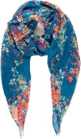 img 4 attached to Stylish Floral Scarves - MIMOSITO Women's Lightweight Fashion Accessories