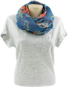 img 1 attached to Stylish Floral Scarves - MIMOSITO Women's Lightweight Fashion Accessories