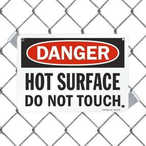 img 2 attached to Danger Surface Touch SmartSign Aluminum