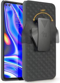 img 2 attached to 📱 Ultimate Protection and Convenience: Moto One 5G Case with Clip by Nakedcellphone