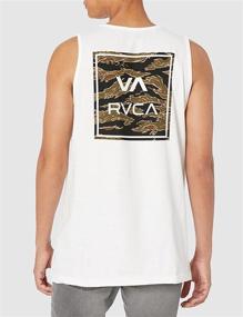 img 1 attached to RVCA Graphic Sleeveless Shirt Black Men's Clothing for T-Shirts & Tanks