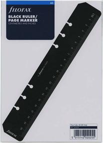 img 3 attached to Маркер для страниц Filofax Ruler Black