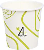 🌿 eco-friendly disposable hot paper cup: special green line design, 100% biodegradable & compostable logo