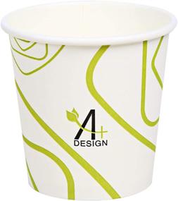 img 4 attached to 🌿 Eco-Friendly Disposable Hot Paper Cup: Special Green Line Design, 100% Biodegradable & Compostable