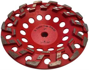 img 3 attached to 💎 High Performance 7" Diamond Grinding Wheel #18/20 Arbor for Concrete, Paint, and Coating Removal