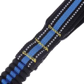 img 2 attached to 🐶 Reflective Elastic Dog Leash with Anti-Shock Feature and Padded Loop Handle