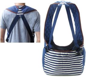 img 3 attached to 🐶 Alfie Pet - Amos Pet Front Sling Carrier in Navy: Secure and Stylish Hands-Free Comfort for Your Pet