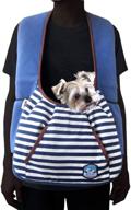 🐶 alfie pet - amos pet front sling carrier in navy: secure and stylish hands-free comfort for your pet logo