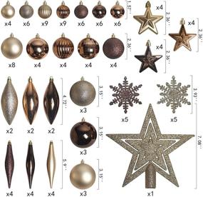 img 3 attached to 🎄 PEIDUO119 CT Christmas Balls Tree Ornaments: Shatterproof Ball Set for Festive Decorations during Xmas, Holidays, Weddings, and Parties