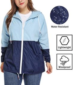 img 3 attached to 🧥 Kacocob Women's Plus Size 4X Large Lightweight Windbreaker for Coats, Jackets & Vests in Women's Clothing