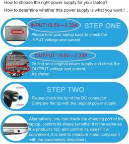 img 3 attached to 65W 19.5V 3.33A AC Adapter for HP EliteBook 840 G3 G4 G5 Envy X360 15 15Z M6 Laptop Charger HP Chromebook 11 G3 G4 G5 ProBook 640 G2 430 440 450 G3 Power Supply Cord 710412-001 ppp009c 854055-002