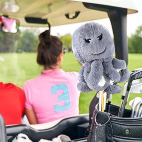 img 2 attached to 🐙 Golf Club Protector - Cute and Soft Animal Octopus Head Cover for Driver