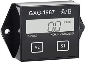 img 2 attached to GXG-1987 Digital Hour Meter Tachometer Tach Tacho: Reliable Tracking for Yamaha Honda Kawasaki BMW Engines