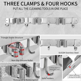 img 3 attached to Organizer Holder Stainless Laundry Organization