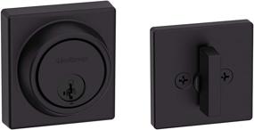 img 3 attached to 🔒 Enhance Security with Kwikset 98160-016 Contemporary Key Control Deadbolt in Matte Black