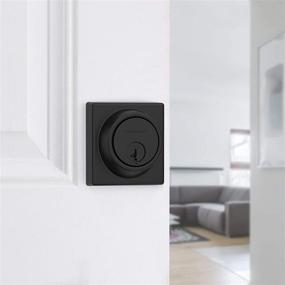 img 2 attached to 🔒 Enhance Security with Kwikset 98160-016 Contemporary Key Control Deadbolt in Matte Black