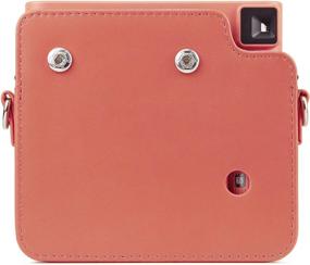 img 2 attached to 📸 Protective Carry Case for Fujifilm Instax Square SQ1 Camera - QUEEN3C Instant Square SQ1 Camera Case with Adjustable Shoulder Strap (Terracotta Orange)