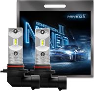 🚘 диодные лампы для противотуманных фар nineo h10 led 9145 9040 9140 с чипами csp 6500k 800lm холодного белого цвета - набор из 2 шт. | самые яркие и долговечные противотуманные фары. логотип