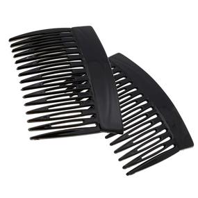 img 4 attached to 💇 Camila Paris MP877/2 French Hair Side Comb: Small Black, Flexible & Durable Cellulose Combs for Women, Strong Hold Clips, No Slip Styling Accessories - Made in France