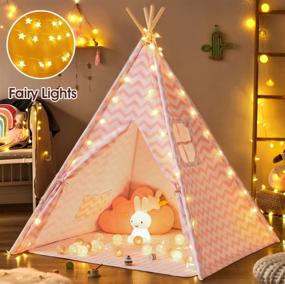 img 3 attached to 🏕️ Kids Tiny Land Teepee Tent