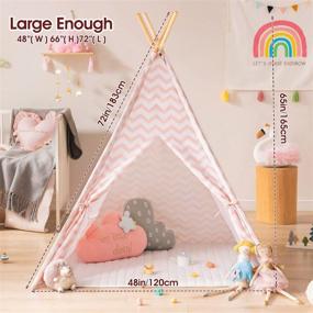 img 1 attached to 🏕️ Kids Tiny Land Teepee Tent