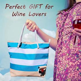 img 1 attached to Insulated Wine Purse: Stylish Portable Bag with Spout for Wine, Beer & More - Perfect Gift for Wine Lovers