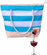 insulated wine purse: stylish portable bag with spout for wine, beer & more - perfect gift for wine lovers logo