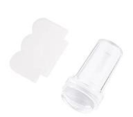 aokai transparent silicone nail art stamper set 💅 with scraper – clear jelly for diy nail decoration (superclear) logo