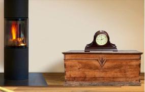 img 3 attached to 🕰️ Vmarketingsite Mantel Clocks: Battery Operated Wood Table Clock with Westminster Chimes On The Hour, Silent Shelf Chiming Mantle Clock, 9" x 16" x 3" (Walnut - Arabic Numerals) - Improved SEO