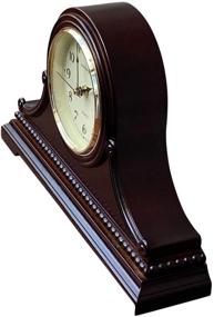 img 1 attached to 🕰️ Vmarketingsite Mantel Clocks: Battery Operated Wood Table Clock with Westminster Chimes On The Hour, Silent Shelf Chiming Mantle Clock, 9" x 16" x 3" (Walnut - Arabic Numerals) - Improved SEO