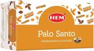 🧹 holistic home cleansing: 12 packs of hem palo santo natural masala incense sticks (15g each) логотип