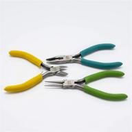 🛠️ versatile 3-piece economy plier set: color-coded jewelry making and repair kit logo