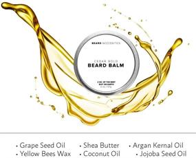 img 1 attached to Top Beard Balm & Leave-In Conditioner: Beard Necessities. Organic Wax for Softening Men's Facial Hair, Encourages Growth. Tame Your Beard with Ease! (2 oz)