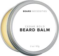 top beard balm & leave-in conditioner: beard necessities. organic wax for softening men's facial hair, encourages growth. tame your beard with ease! (2 oz) logo