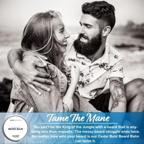 img 2 attached to Top Beard Balm & Leave-In Conditioner: Beard Necessities. Organic Wax for Softening Men's Facial Hair, Encourages Growth. Tame Your Beard with Ease! (2 oz)