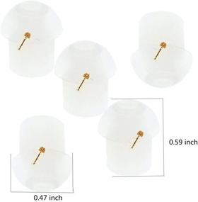 img 2 attached to 🎧 Lsgoodcare 100Pack White Silicone Earbud Tips for Motorola, Kenwood, Icom, Yaesu, Baofeng & More Radio Surveillance Earpieces