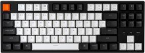 img 4 attached to 🔑 Keychron C1 Hot-swappable Mechanical Keyboard - Gateron Blue Switch, Double-Shot ABS Keycaps, White Backlight, USB Type-C Cable - Tenkeyless 87 Keys - Mac Windows PC Laptop Compatible