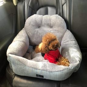 img 3 attached to 🐶 WANTRYAPET Dog Car Seat: Ultimate Safety and Comfort for Small Dogs, Puppies, and Cats on the Go!