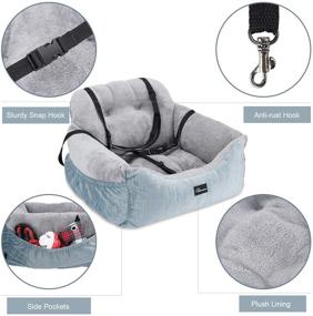 img 2 attached to 🐶 WANTRYAPET Dog Car Seat: Ultimate Safety and Comfort for Small Dogs, Puppies, and Cats on the Go!