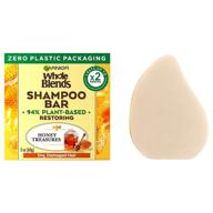 🍯 garnier whole blends honey treasures: restoring shampoo bar for dry, damaged hair - plastic-free, preservative-free, silicone-free, dye-free, 2 oz logo