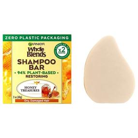 img 4 attached to 🍯 Garnier Whole Blends Honey Treasures: Restoring Shampoo Bar for Dry, Damaged Hair - Plastic-Free, Preservative-Free, Silicone-Free, Dye-Free, 2 Oz