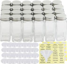 img 3 attached to Convenient and Versatile: Simple Houseware's 24 Pack of Square Bottles