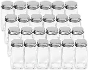 img 2 attached to Convenient and Versatile: Simple Houseware's 24 Pack of Square Bottles